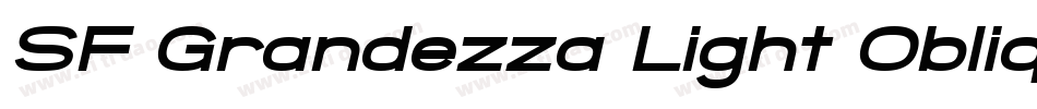 SF Grandezza Light Oblique字体转换